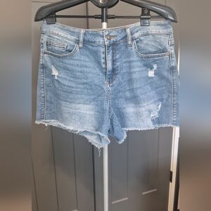 Judy Blue High-Waist Distressed Jean Shorts JB150059 - Size Xl
